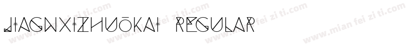 JiagnXizhuokai Regular字体转换
